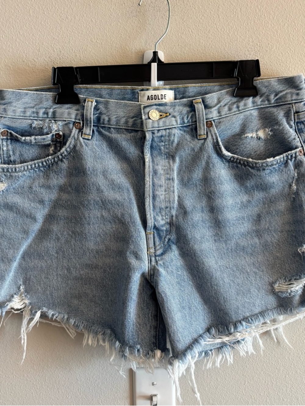 AGOLDE Parker Long denim shorts size 32